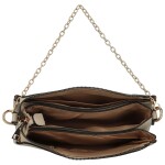 Stylová dámská koženková crossbody kabelka Ebbas, béžová