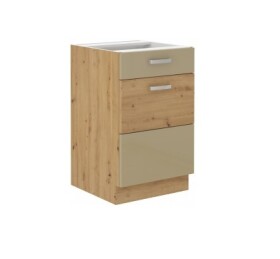 Spodní skříňka Artisan 50 D 1F 1S BB - Premium Box Barva korpusu: Dub artisan, Barva dvířek: Cappucino