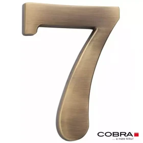 Cislo 3D bronz cesany 7 - 10 cm
