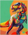 NORIMPEX Diamantové malování Tyrannosaurus v barvách