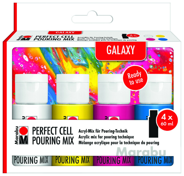Marabu Galaxy Pouring sada 4 x 60 ml