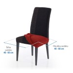 Super strečové potahy NIAGARA cihlová židle 2 ks (40 x 40 cm)