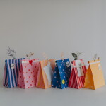 Eulenschnitt Papírový sáček Dots and Stripes 27 × 21 cm – set 6 ks, multi barva, papír