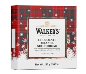 Walkers vánoční sušenky Pomeranč s čokoládou 180g