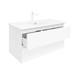 Koupelnová skříňka s umyvadlem SAT B-Way 99x50x45 cm bílá lesk BWAY2100WU4B2 BWAY2100WU4B2