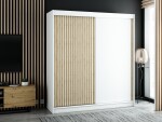 Šatní skříň Abi Lamelo Barva korpusu: Dub artisan, Rozměry: 100 cm
