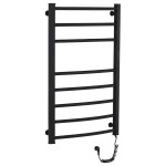 CERANO Elektrický sušák ručníků Luca, s displejem - 128 W - černá matná - 860x550 mm