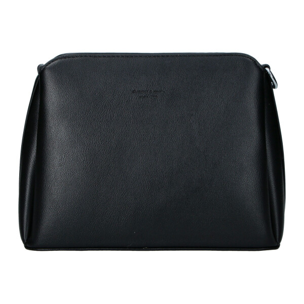 Trendy dámská koženková crossbody kabelka Lira, černá