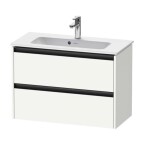 DURAVIT - Ketho.2 Umyvadlová skříňka 55x81x39 cm, 2 zásuvky, matná bílá K25256018180000