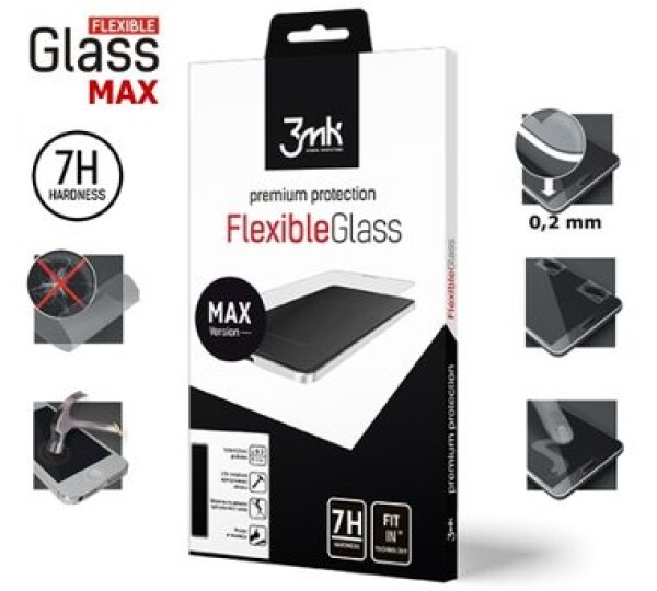 3mk FlexibleGlass Max Hybridní sklo pro Apple iPhone 11 Pro Max černá (5903108162012)