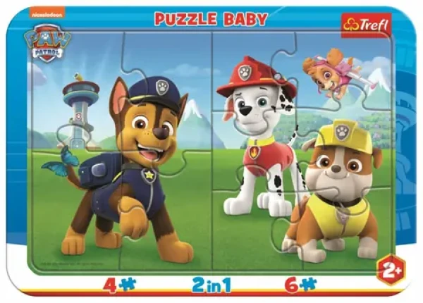 Trefl - Puzzle - Baby puzzle Šťastná Tlapková patrola 2v1