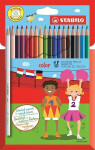 Pastelky STABILO color, sada 18 ks