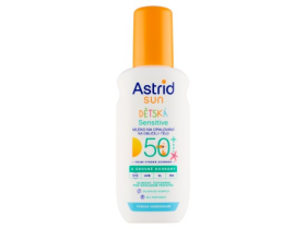 Astrid Sun Sensitive dětské mléko na opalování ve spreji SPF 50+ 150 ml