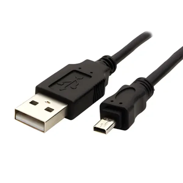 USB kabel pro fotoaparáty 8-pin černý / Kabel / USB 2.0 / 1,8 m / DOPRODEJ