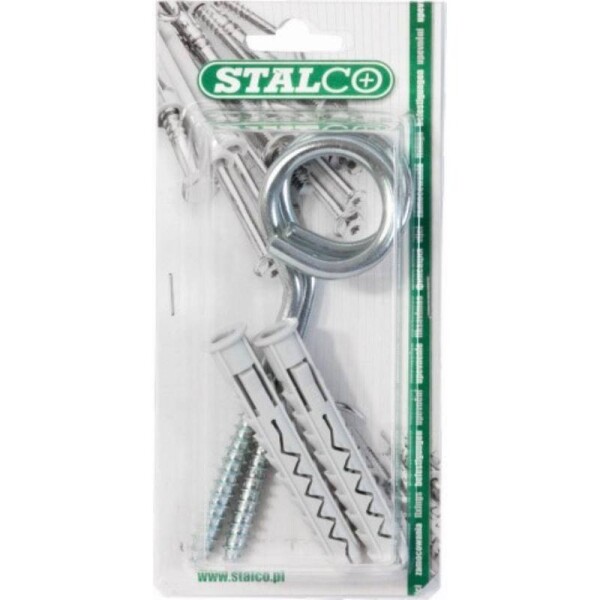 Hmoždinka s houpačkovým háčkem ø 12 x80 mm, hák ø 8 x 90 mm, STALCO, bal.2 ks