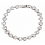 ELENYS Crystal Dot – náramek z prémiové oceli Délka náramku: 17,5 cm