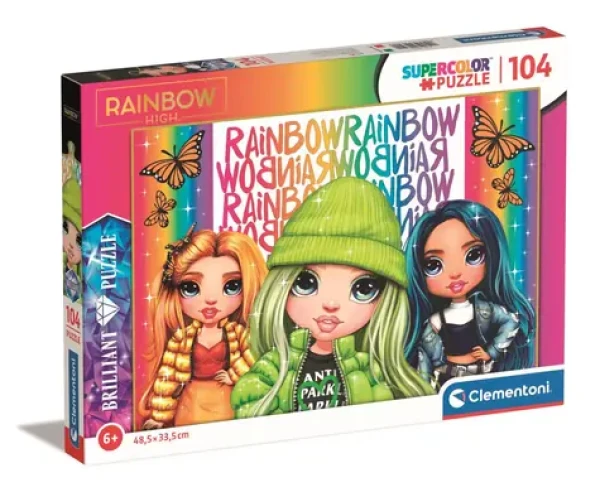 Clementoni Brilliant PUZZLE Rainbow High: Poppy, Jade a Skyler