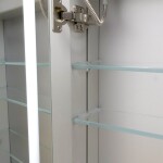 Mereo Koupelnová galerka 60 cm, zrcadlová skříňka, stříbrná CN190L