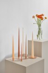 Ester & erik Svíčka Cone 37 cm – 20 Rosy Caramel, růžová barva, vosk