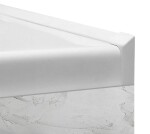 POLYSAN - Krycí lišta pro vany a vaničky, 2x 1950, 2x roh, 2x zakončení, bílá 91020