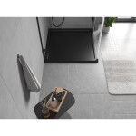 MEXEN - Flow Sprchová vanička čtvercová slim 95 x 95, černá mat 46S709595