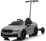Mamido Elektrické autíčko BMW M5 lakované stříbrné s vodící tyčí