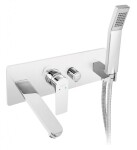 NOVASERVIS - Vanová nástěnná podomítková baterie ALGEO SQUARE chrom BAQ11P