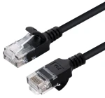 MicroConnect CAT6a U/UTP Slim 0.15m černá / Patch kabel / RJ-45 (V-UTP6A0015S-SLIM)