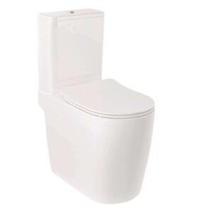 KLUDI - Resa R WC kombi mísa, vario odpad, Rimless, SpiralFlush, lesklá bílá 23WCB0543