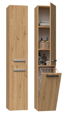 FRONTI Koupelnová skříňka NEL IV s košem Dub artisan