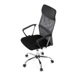 Kancelářská židle, houpací mechanismus, šedá síťovina, KA-E305 GREY