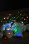 Star trading LED-wire garland Dew Drops 40 multicolour LED wire: silver length ca.4