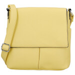 Stylová dámská koženková crossbody kabelka Katia, žlutá