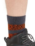 Pánské merino turistické ponožky ICEBREAKER Mens Hike+ Light Crew Natural Summit, Graphite/Blaze/Black velikost: 47-49 (XL)