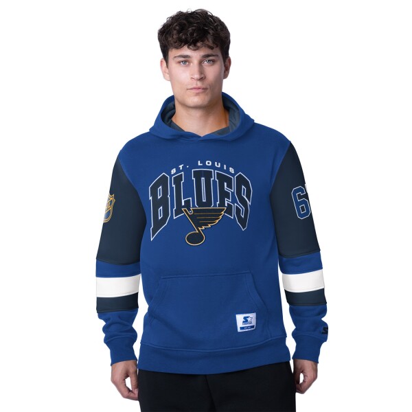 Starter Pánská mikina St. Louis Blues NHL End Zone Hoodie Velikost: M