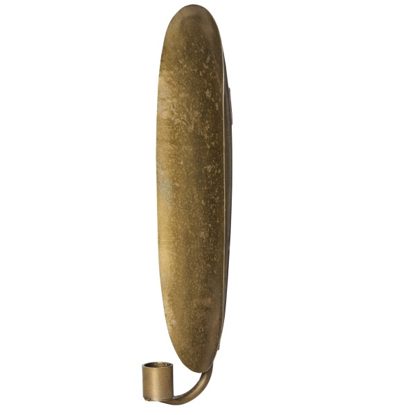Ib Laursen Nástěnný svícen Metal Antique Gold, zlatá barva, kov