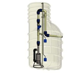 Pumpa INOX Morava 5-16-T 1,1kW 400V - bez nádoby, master set pro tlakovou kanalizaci