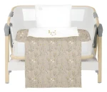 KikkaBoo Secret Garden Beige / Ložní sada do postýlky / 3 ks / 50×85 cm (41101030195KB)