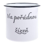 Hrnek smaltový dekorační Na pořádnou žízeň 1000 ml
