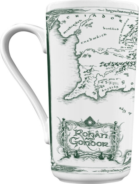 Pán prstenů keramický hrnek – bílá mapa - EPEE