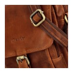 Luxusní pánská kožená crossbody Diviley Dettrio, koňaková