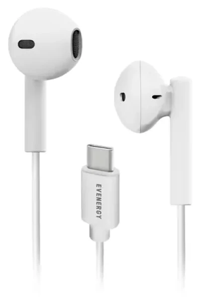 SBS Evenergy bílá / Sluchátka / Semi in-ear / USB-C