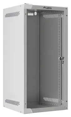 Lanberg WF10-2312-10S šedá / Nástěnný rack / 10" / 12U / 280×310 mm / skleněné dveře / flat pack (WF10-2312-10S)