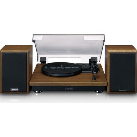 Lenco LS-100WD + 2x reproduktor / Gramofon / 33 45 78 RPM / RCA / Bluetooth / AUX IN / 10W RMS (LS100WD)