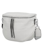 Módní dámská koženková ledvinka/crossbody Pola, šedá