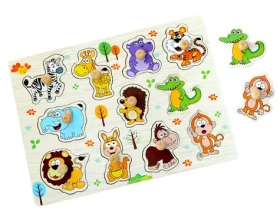 2Kids Toys Dřevěné puzzle Safari