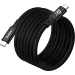 YENKEE YCU MAGNETIC 05 černá / Kabel USB-C/USB-C / 1,5 m / 240W / 20Gb/s
