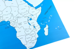 Moyo Montessori Moyo Montessori Kontrolní mapa - Afrika Nová - s popisky