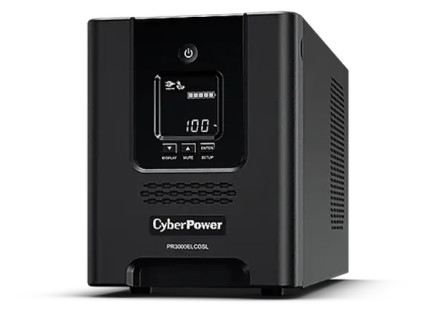 CyberPower PR3000ELCDSL / UPS / Line-Interaktivní / 3000VA / 2700W / LCD displej / 9x zásuvka (PR3000ELCDSL)