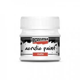 Akrylová barva Pentart MATTE 50 ml, bílá